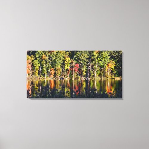 Autumn On Beardsley Pond Canvas Print