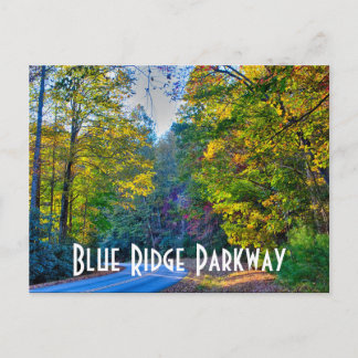 autumn on blue ridge parkway postcard