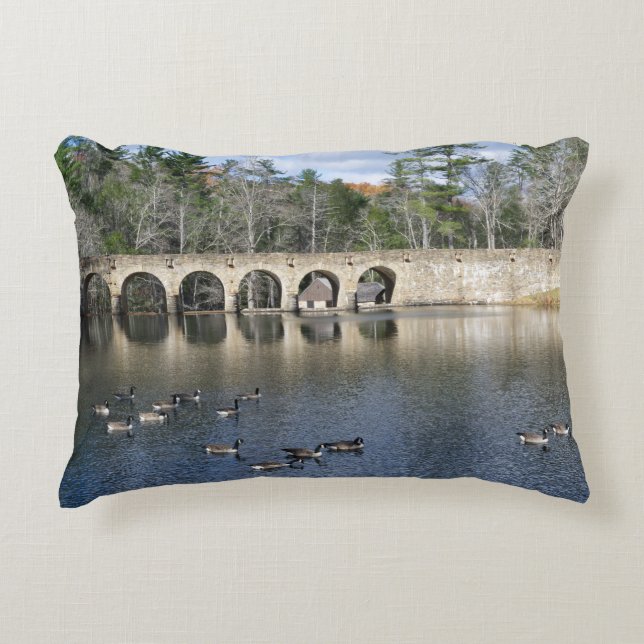 Autumn on Byrd Lake Accent Pillow (Front)
