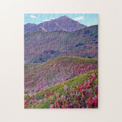 Autumn on Mount Timpanogos Utah Jigsaw Puzzle