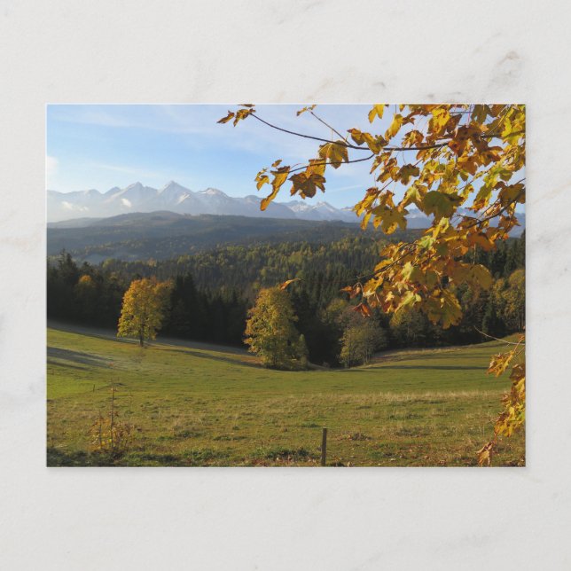 Autumn on Spisz Poster Postcard (Front)