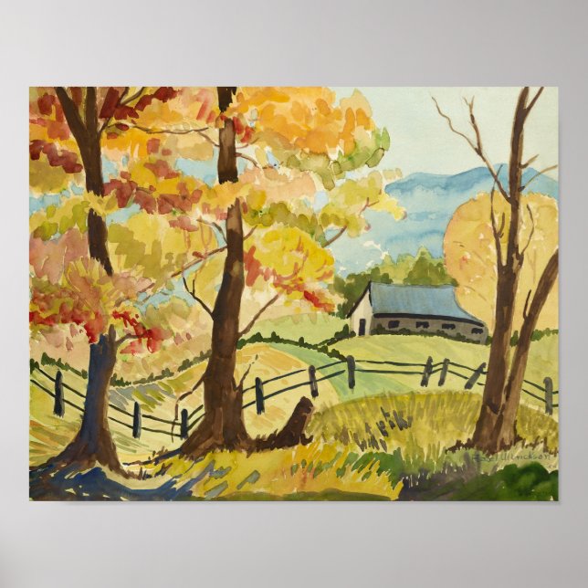 Autumn on the Farm Poster (Front)