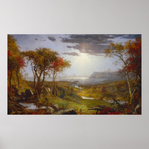 Autumn On the Hudson River by Francis Cropsey Poster