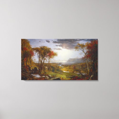 Autumn On the Hudson River Canvas Print