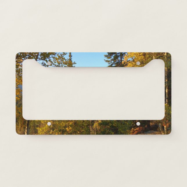 Autumn on the Trail to Dream Lake License Plate Frame (Front)