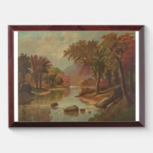 Autumn on the Wissahickon Lithograph 1880