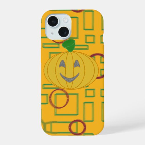 Autumn Orange Pumpkin  iPhone 15 Case