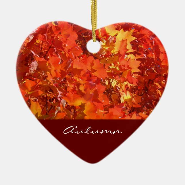 Autumn ornaments Orange Colorful Leaves Beautiful (Front)