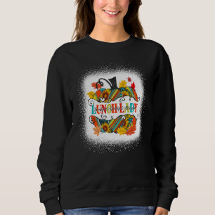 Autumn Outfit Lunch Lady Thankful Grateful Blessed Sweatshirt