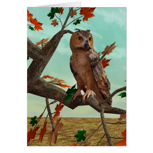 Autumn Owl Cards (Front)
