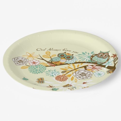 Autumn Owl Paper Plates