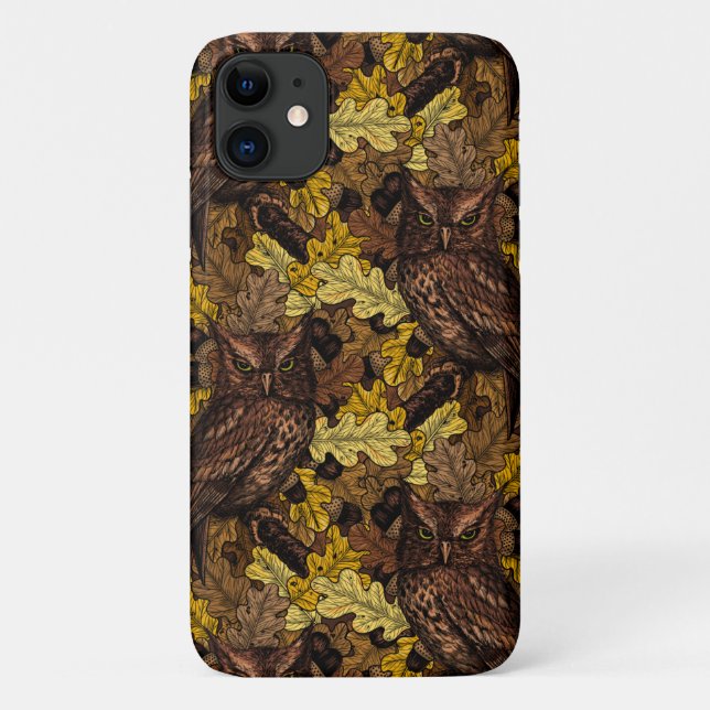 Autumn owls Case-Mate iPhone case (Back)