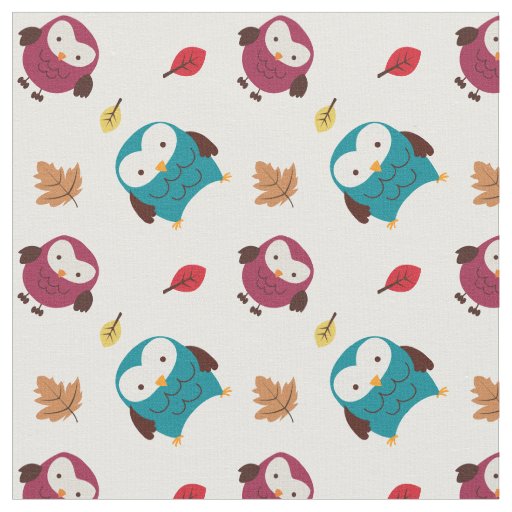 Autumn Owls Fabric