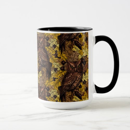 Autumn owls mug