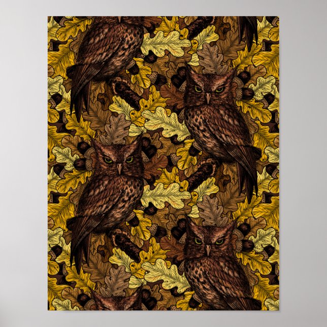 Autumn owls poster (Front)