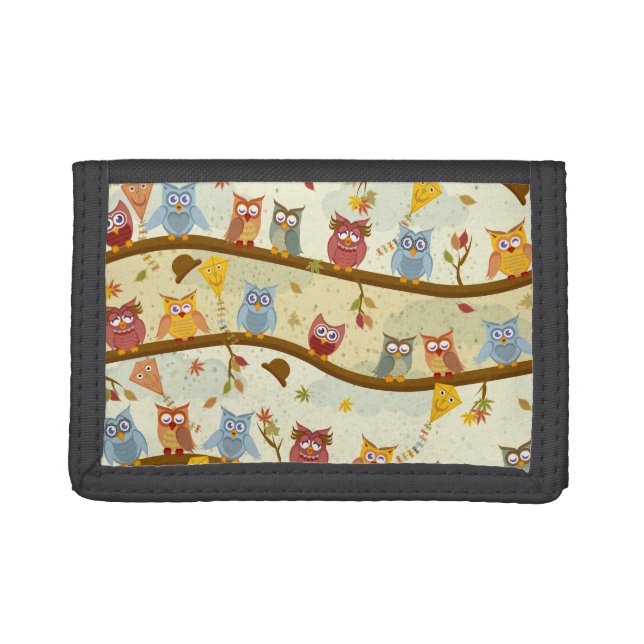 autumn owls wallet (Front)