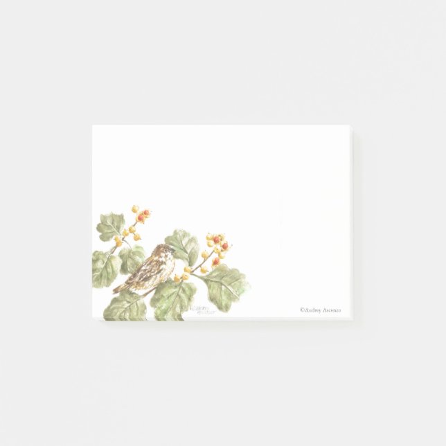 Autumn Pads Bird Note Pads Notes (Front)