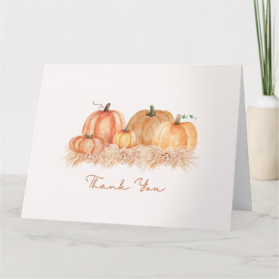 Autumn Pampas Grass Thank You Card Neutral Boho