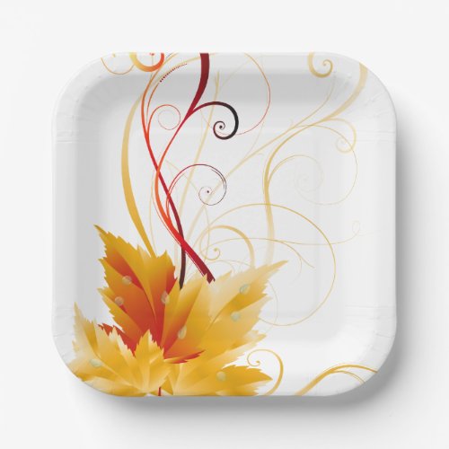 Autumn Paper Plate