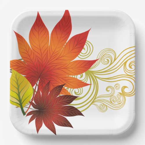 Autumn Paper Plate