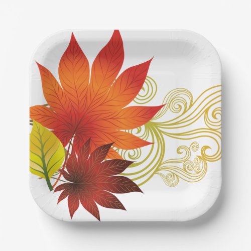 Autumn Paper Plate