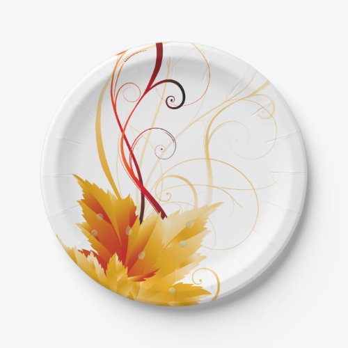 Autumn Paper Plate