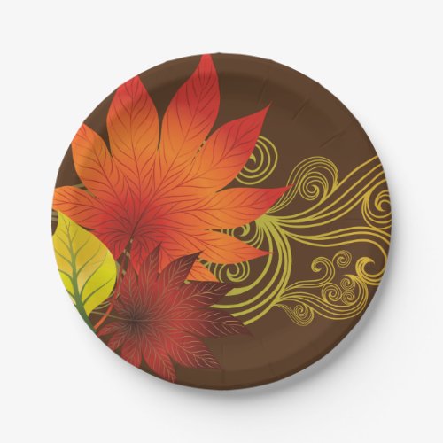 Autumn Paper Plate