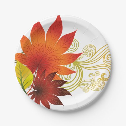 Autumn Paper Plate