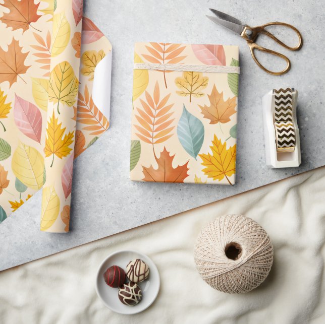 Autumn Pastel Colors 02 Wrapping Paper (Crafts)