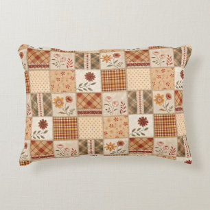 Autumn Patchwork Floral Duvet Cover &  Accent Pillow