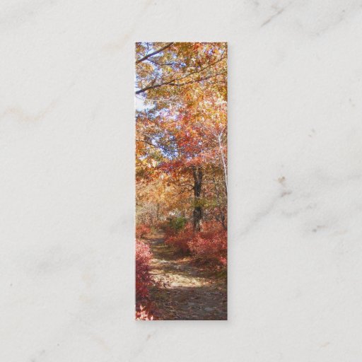 Customizable Autumn Path 27 ~ profile card Business Card