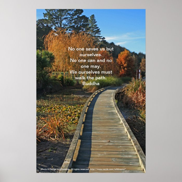 Autumn path poster