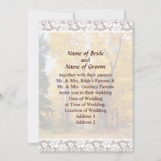 Autumn Path Wedding Invitation Set