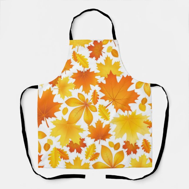 Autumn pattern apron (Front)