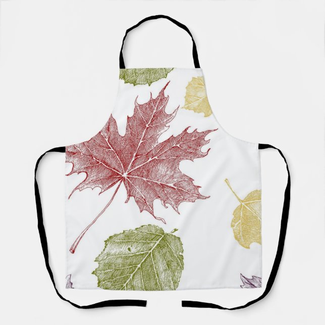 Autumn pattern apron (Front)