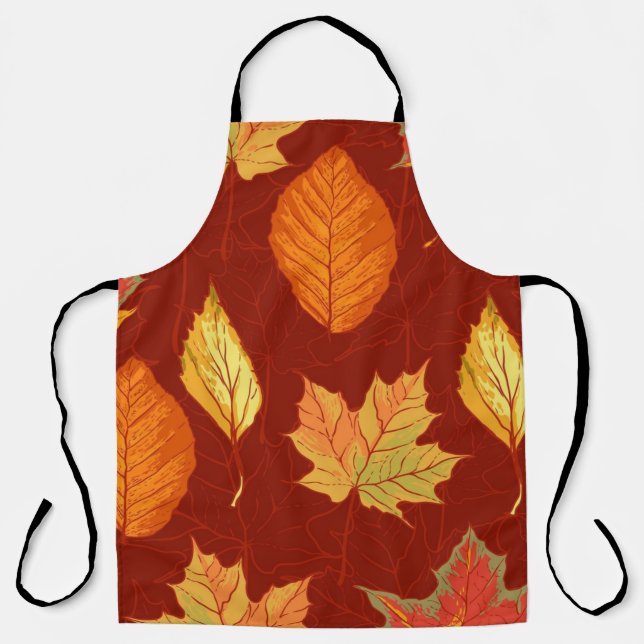 Autumn pattern apron (Front)