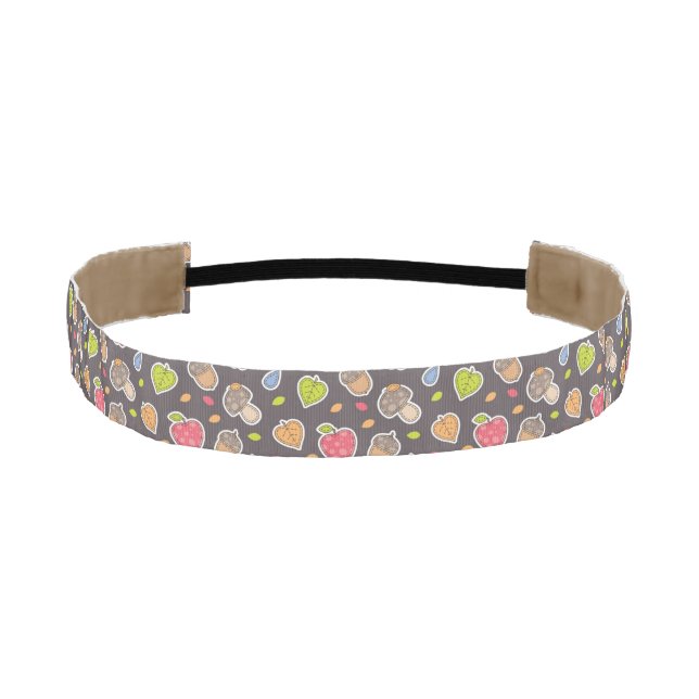autumn pattern athletic headband (Front)