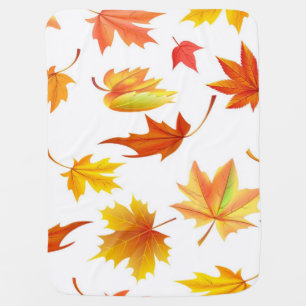 Autumn pattern baby blanket