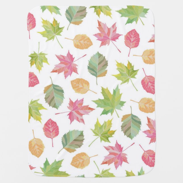 Autumn pattern baby blanket (Front)