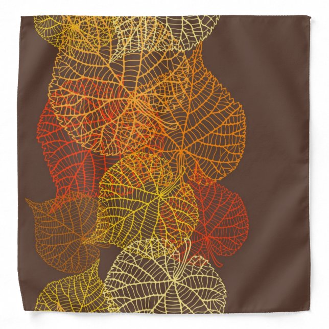 Autumn pattern bandana (Front)