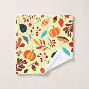 Autumn Pattern Bath Towels - Choose Color