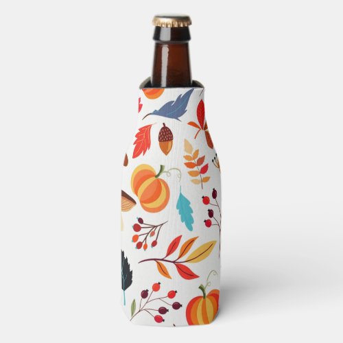 Autumn Pattern Bottle Cooler