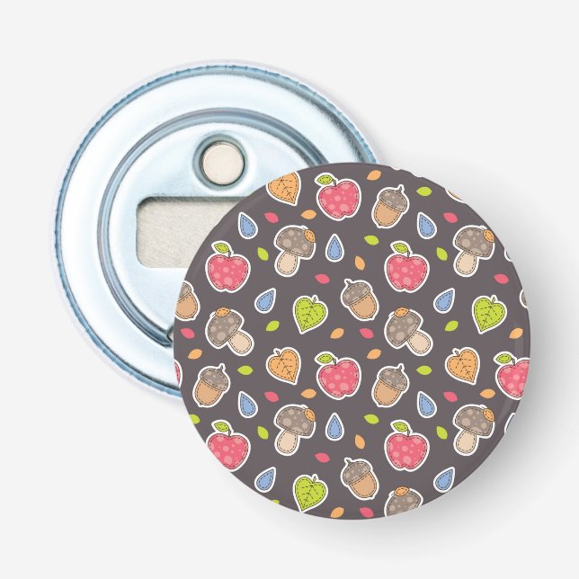 autumn pattern bottle opener (Front)