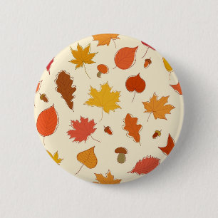 Autumn pattern button