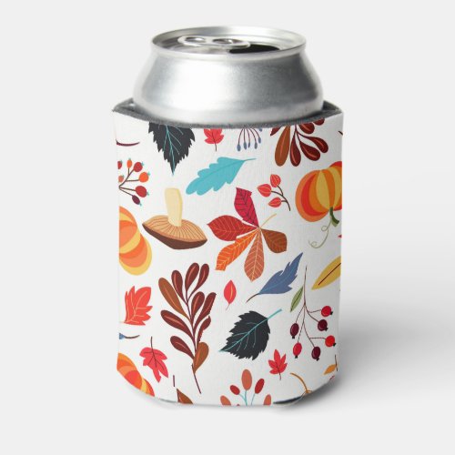 Autumn Pattern Can Cooler