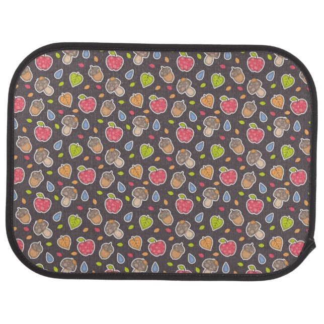 autumn pattern car mat (Rear)