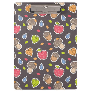 autumn pattern clipboard