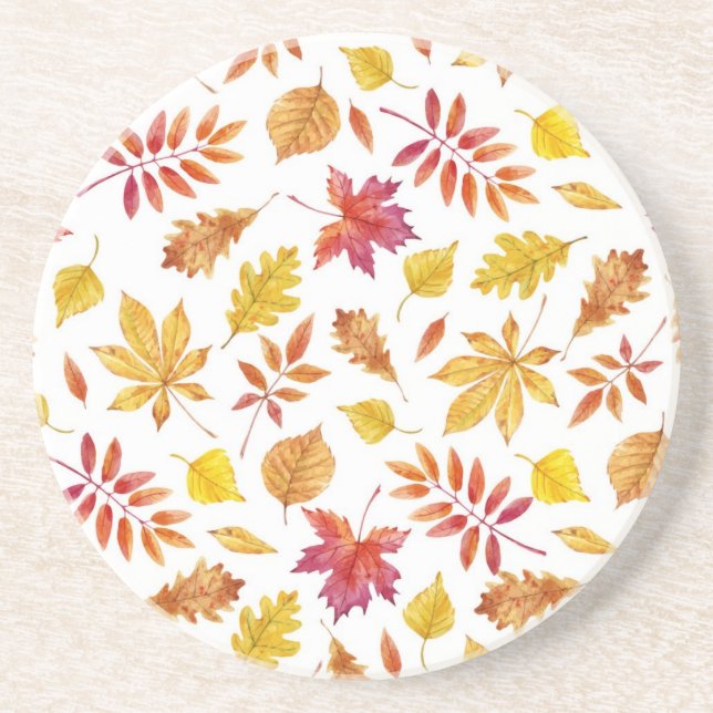 Autumn pattern coaster (Front)