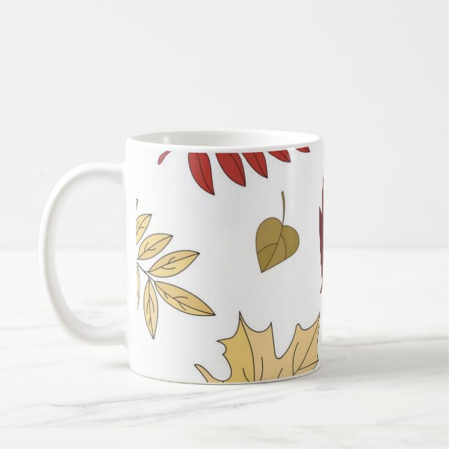 Autumn pattern coffee mug (Left)