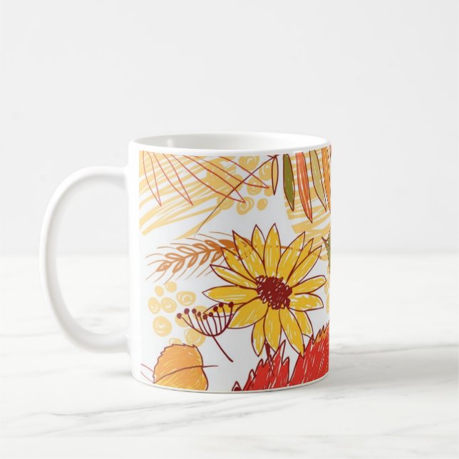 Autumn pattern coffee mug (Left)